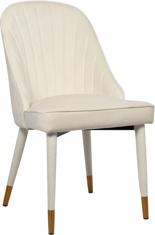 Chaise de salle à manger en velours Belle