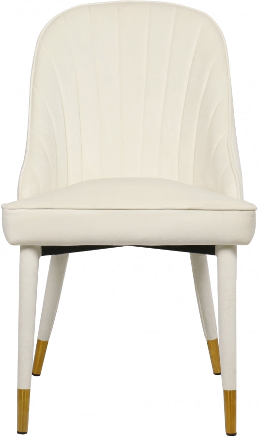 Chaise de salle à manger en velours Belle