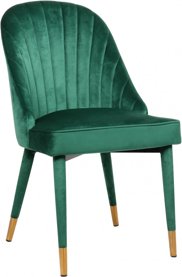 Chaise de salle à manger en velours Belle