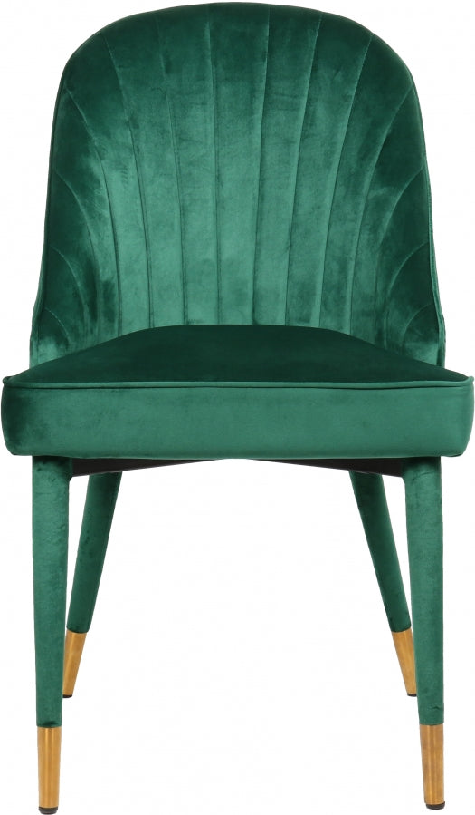 Chaise de salle à manger en velours Belle