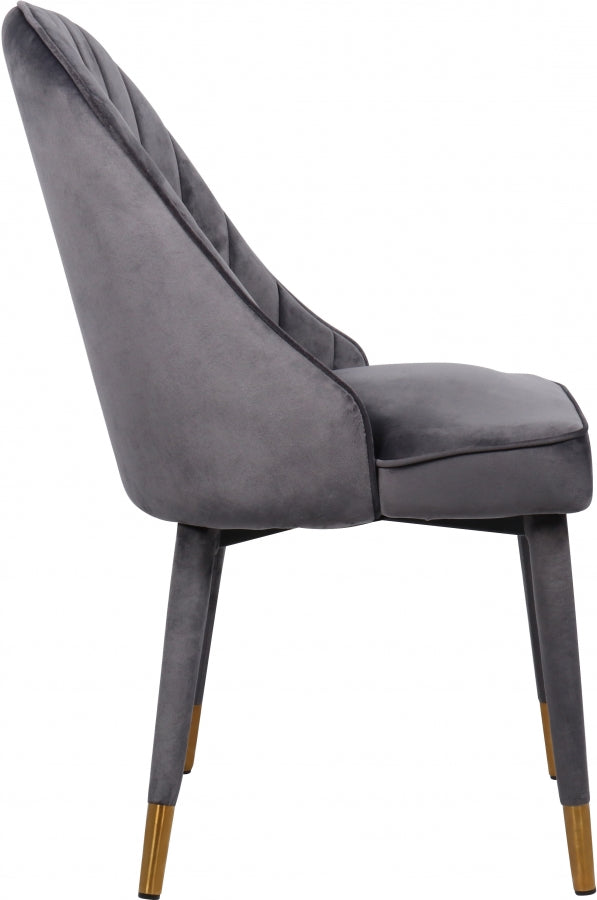 Chaise de salle à manger en velours Belle