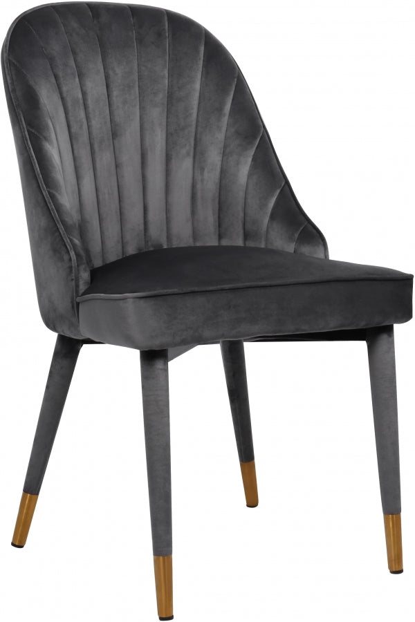 Chaise de salle à manger en velours Belle