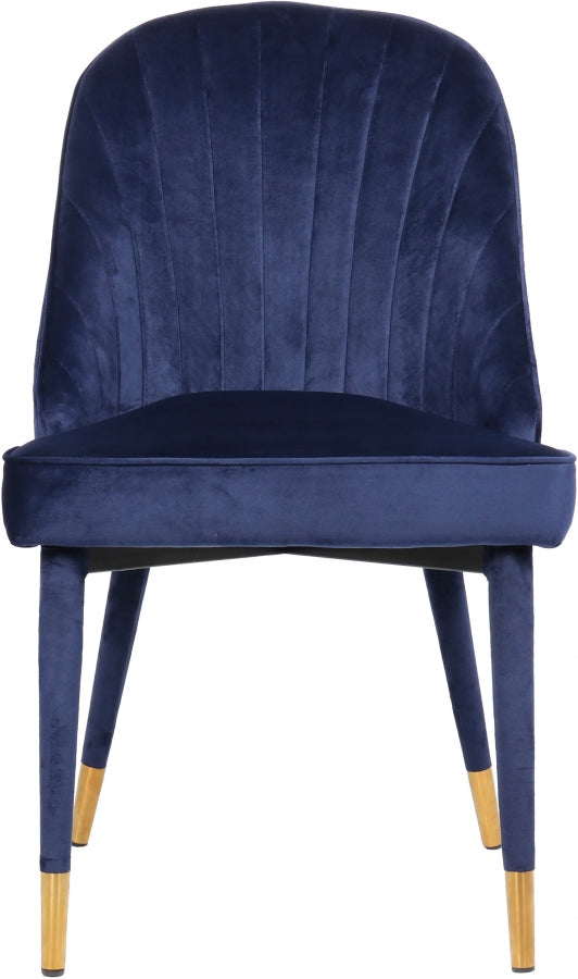 Chaise de salle à manger en velours Belle