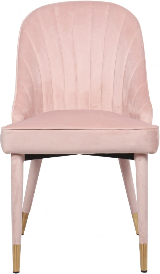 Chaise de salle à manger en velours Belle