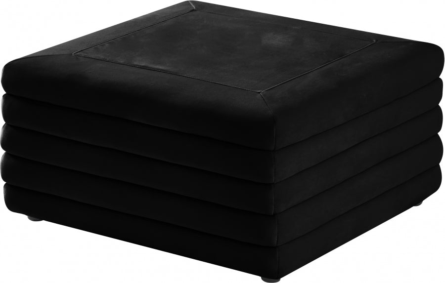 Pouf en velours Lorenzo | Café