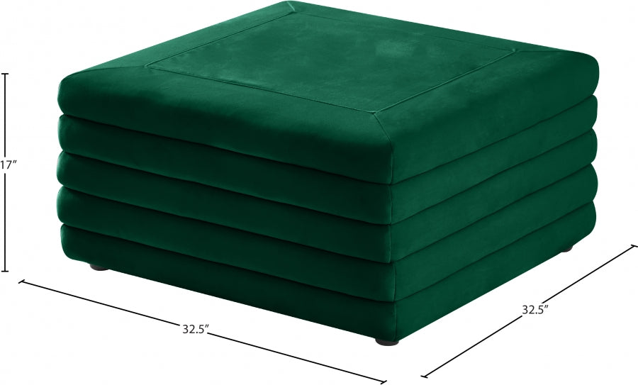 Pouf en velours Lorenzo | Café