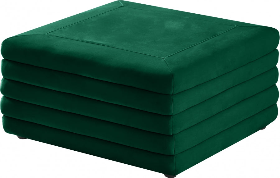 Pouf en velours Lorenzo | Café