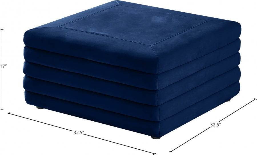 Pouf en velours Lorenzo | Café