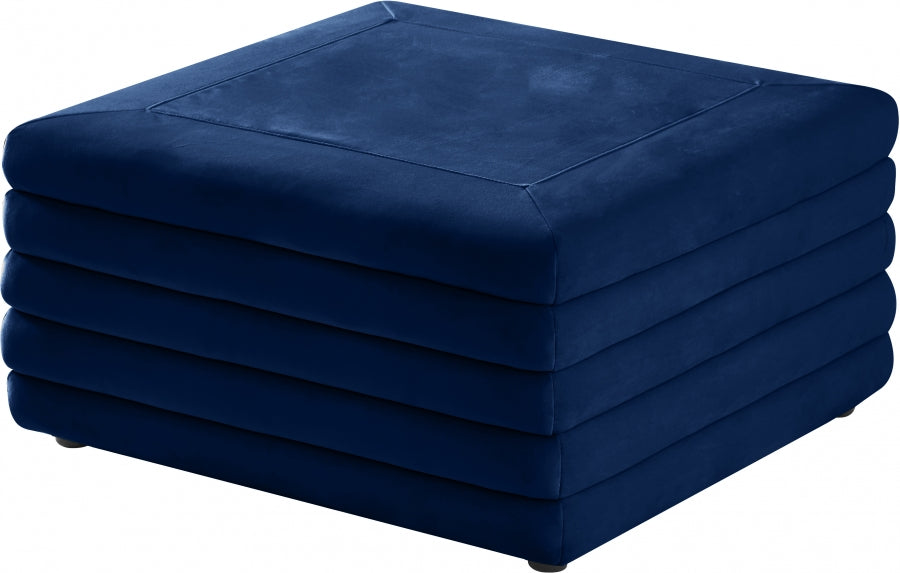 Pouf en velours Lorenzo | Café