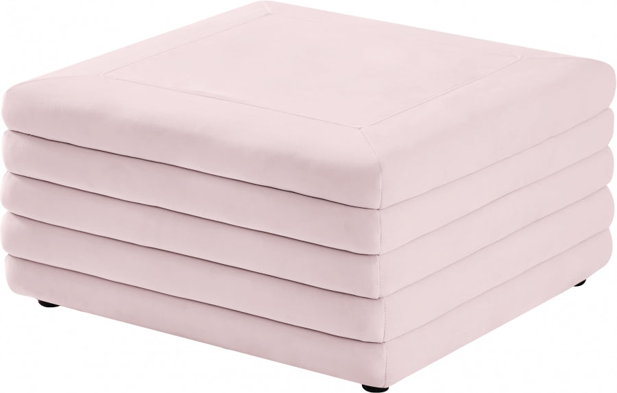 Pouf en velours Lorenzo | Café
