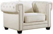 Chaise en velours Bowery