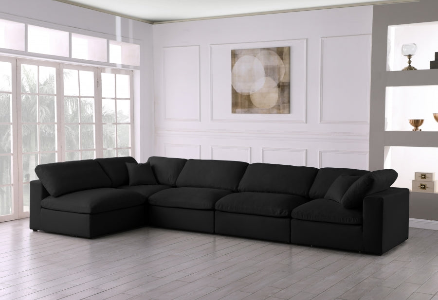 Sectionnel rembourré en duvet Serene Linen Deluxe, confortable comme un nuage