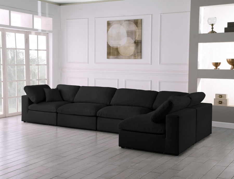 Sectionnel rembourré en duvet Serene Linen Deluxe, confortable comme un nuage