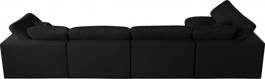 Sectionnel rembourré en duvet Serene Linen Deluxe, confortable comme un nuage