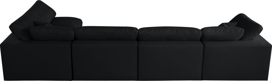 Sectionnel rembourré en duvet Serene Linen Deluxe, confortable comme un nuage