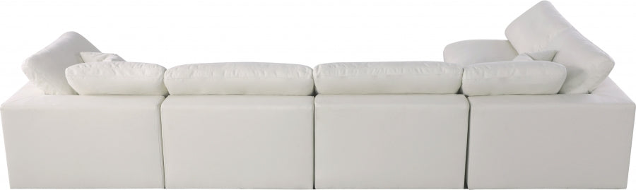 Sectionnel rembourré en duvet Serene Linen Deluxe, confortable comme un nuage