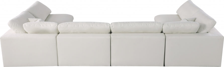 Sectionnel rembourré en duvet Serene Linen Deluxe, confortable comme un nuage