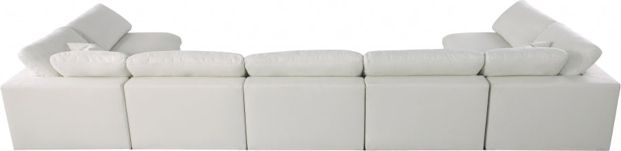 Sectionnel rembourré en duvet Serene Linen Deluxe, confortable comme un nuage