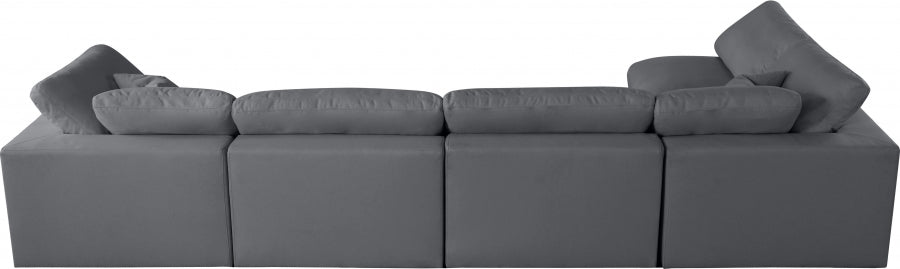 Sectionnel rembourré en duvet Serene Linen Deluxe, confortable comme un nuage