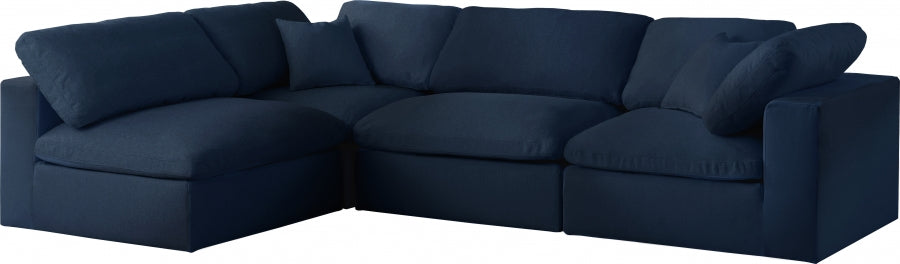 Sectionnel rembourré en duvet Serene Linen Deluxe, confortable comme un nuage