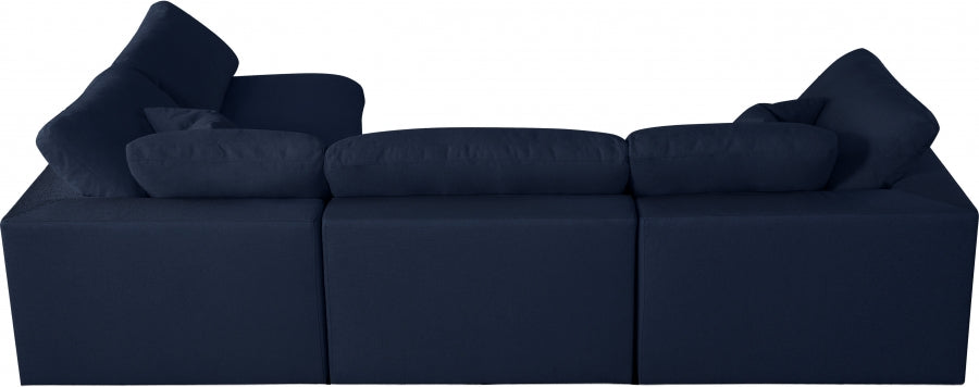 Sectionnel rembourré en duvet Serene Linen Deluxe, confortable comme un nuage