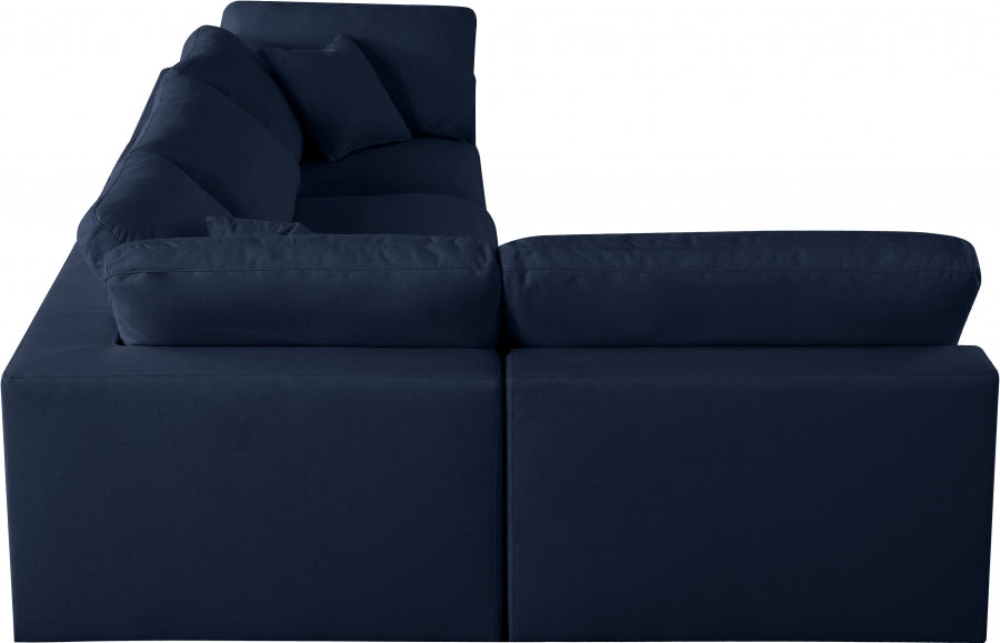 Sectionnel rembourré en duvet Serene Linen Deluxe, confortable comme un nuage