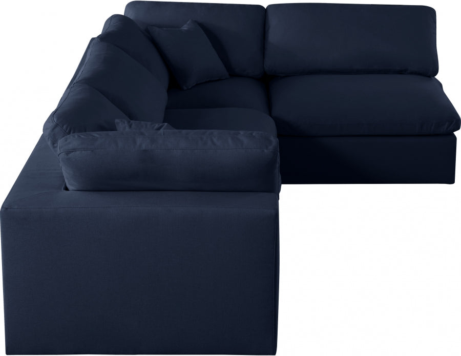 Sectionnel rembourré en duvet Serene Linen Deluxe, confortable comme un nuage