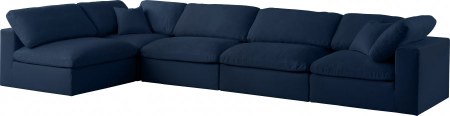 Sectionnel rembourré en duvet Serene Linen Deluxe, confortable comme un nuage