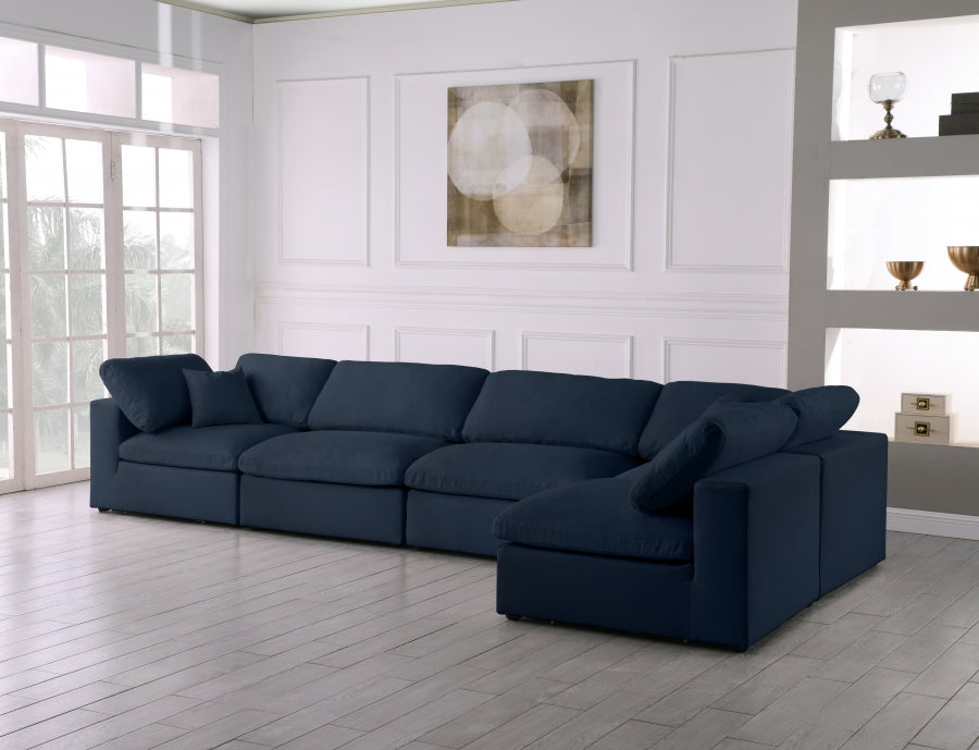 Sectionnel rembourré en duvet Serene Linen Deluxe, confortable comme un nuage