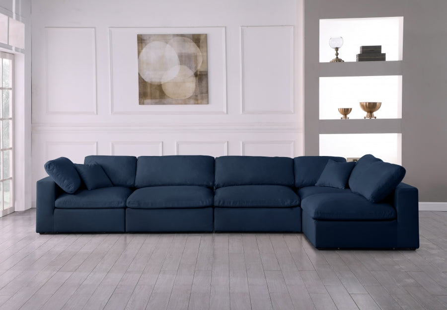 Sectionnel rembourré en duvet Serene Linen Deluxe, confortable comme un nuage