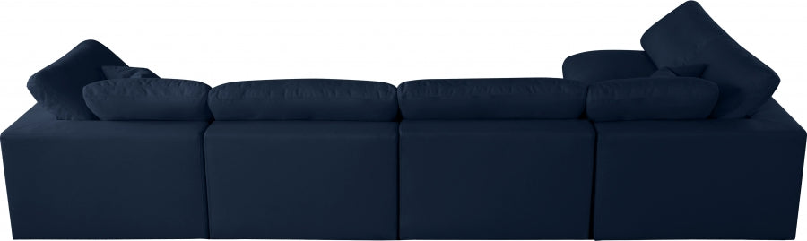 Sectionnel rembourré en duvet Serene Linen Deluxe, confortable comme un nuage