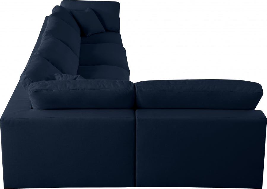 Sectionnel rembourré en duvet Serene Linen Deluxe, confortable comme un nuage