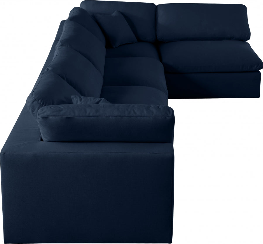 Sectionnel rembourré en duvet Serene Linen Deluxe, confortable comme un nuage