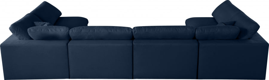 Sectionnel rembourré en duvet Serene Linen Deluxe, confortable comme un nuage
