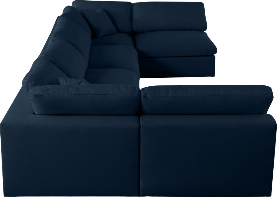 Sectionnel rembourré en duvet Serene Linen Deluxe, confortable comme un nuage