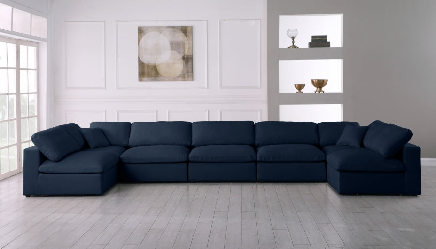 Sectionnel rembourré en duvet Serene Linen Deluxe, confortable comme un nuage