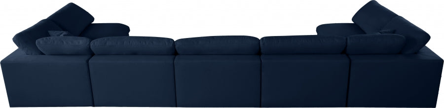 Sectionnel rembourré en duvet Serene Linen Deluxe, confortable comme un nuage