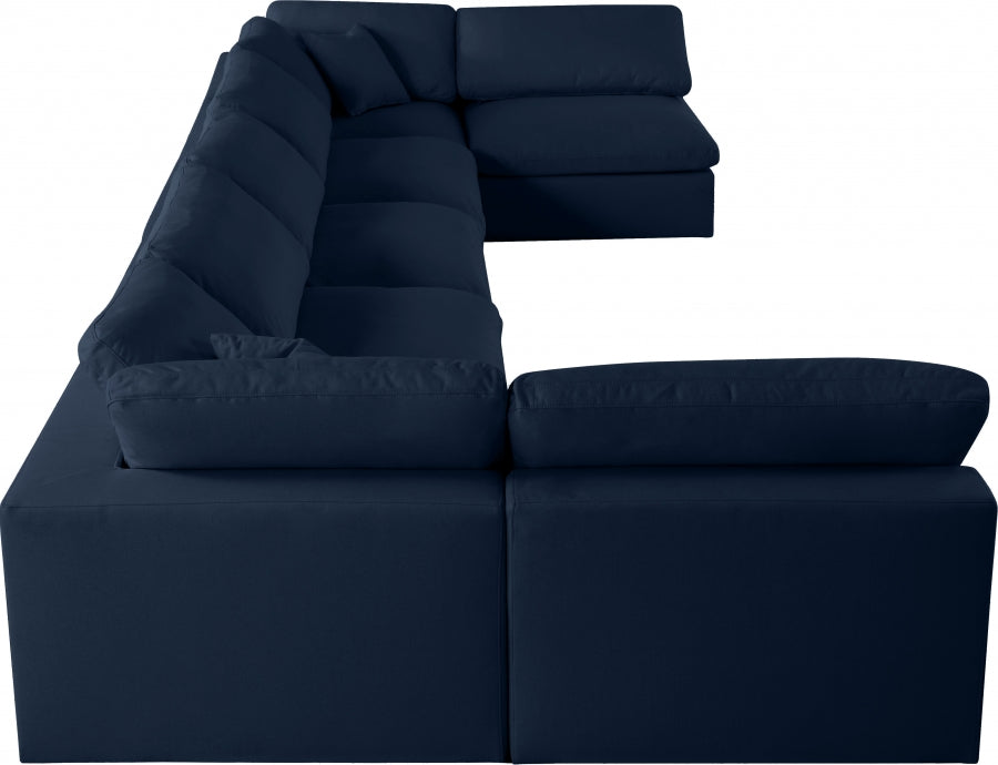 Sectionnel rembourré en duvet Serene Linen Deluxe, confortable comme un nuage