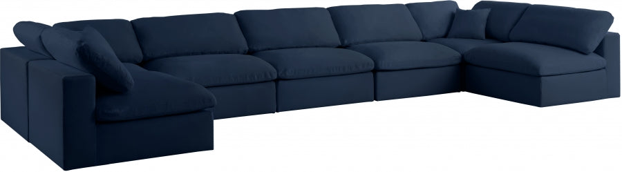 Sectionnel rembourré en duvet Serene Linen Deluxe, confortable comme un nuage