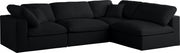 Sectionnel réversible rembourré en duvet modulaire standard en velours pelucheux confortable comme un nuage