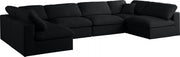 Sectionnel réversible rembourré en duvet modulaire standard en velours pelucheux confortable comme un nuage