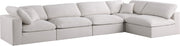 Sectionnel réversible rembourré en duvet modulaire standard en velours pelucheux confortable comme un nuage
