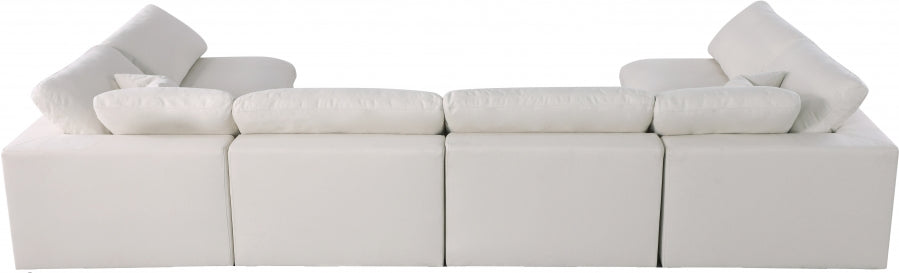 Sectionnel réversible rembourré en duvet modulaire standard en velours pelucheux confortable comme un nuage