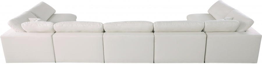 Sectionnel réversible rembourré en duvet modulaire standard en velours pelucheux confortable comme un nuage