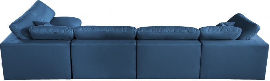 Sectionnel réversible rembourré en duvet modulaire standard en velours pelucheux confortable comme un nuage