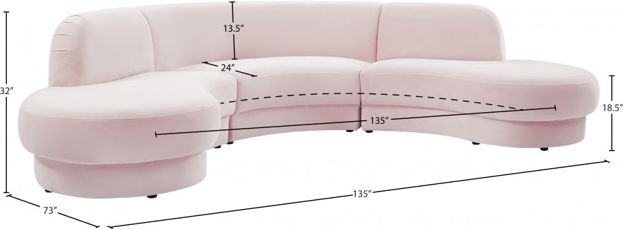 Rose Velours 3pc. En coupe