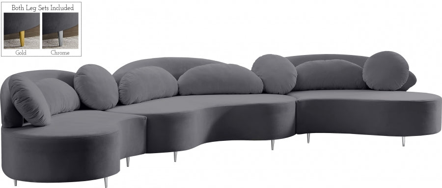 Velours vif 3pc. En coupé