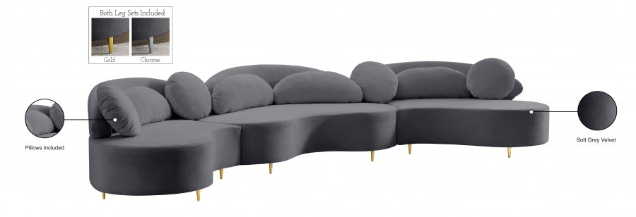 Velours vif 3pc. En coupé