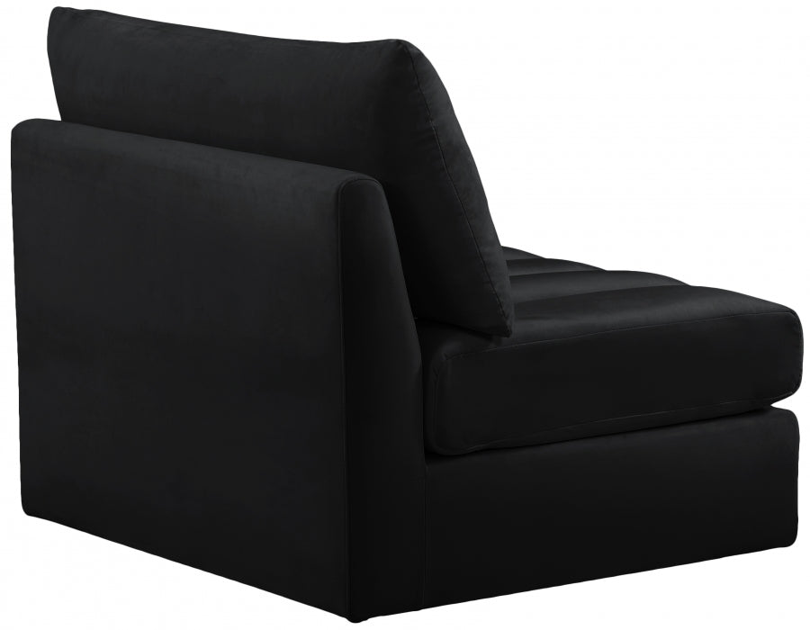 Chaise modulaire sans accoudoirs en velours Jacob