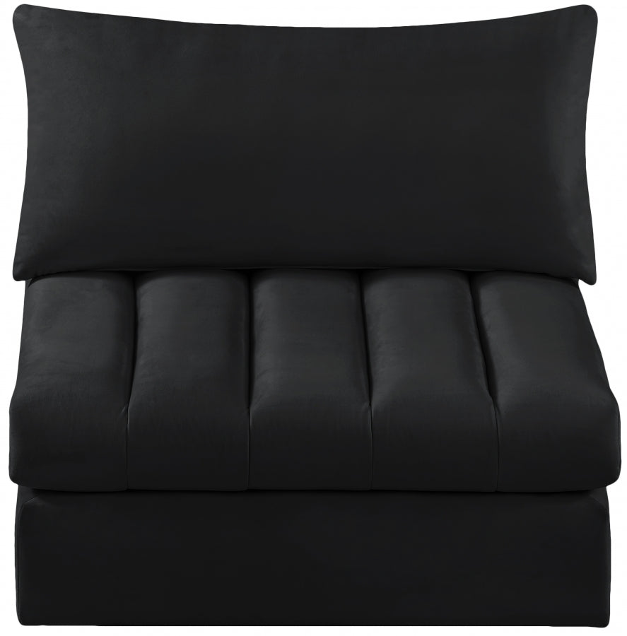 Chaise modulaire sans accoudoirs en velours Jacob
